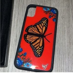 Wildflower limited edition butterfly iPhone XS/X case